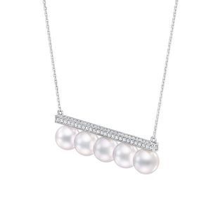 バランス シグネチャー ダイヤモンド パヴェ ネックレス