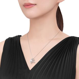 コメット プラス ダイヤモンド パヴェ ペンダント
