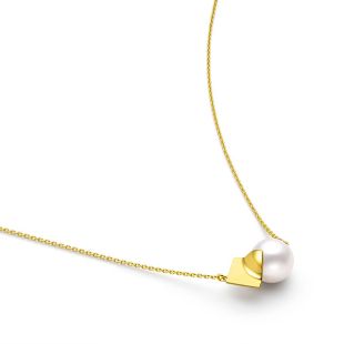 スクエアリーフ ネックレス