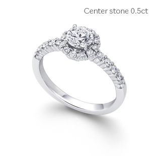 ブリッランテ ソリティア ラウンドブリリアント リング