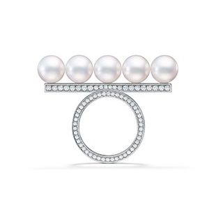 バランス シグネチャー ダイヤモンド パヴェ リング