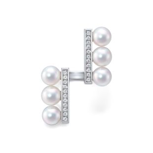 バランス パラレル ネオ ダイヤモンド パヴェ リング