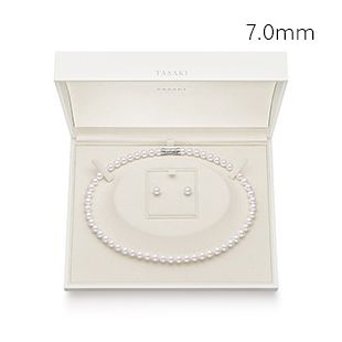 あこや真珠 ネックレスセット(7.0ｍｍ・ピアスタイプ)