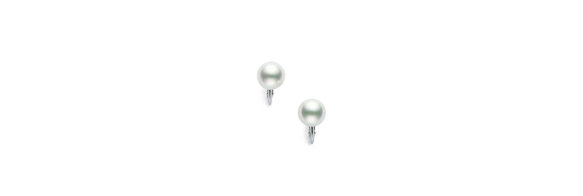あこや真珠 イヤリング (クリップタイプ/8.5mm) E-UC850-18KWG