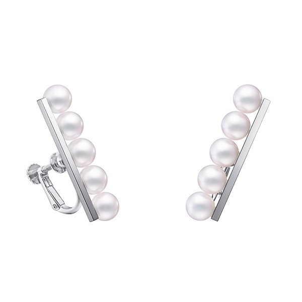 バランス プラス イヤリング (クリップタイプ) E-4463-18KWG-UC