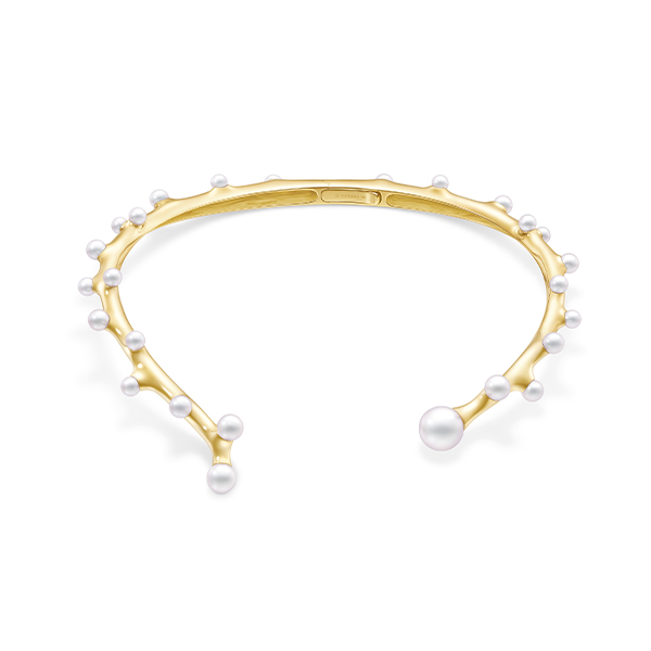アクセサリー Anggi Agus triana Unique Striped Marquise 22K Gold Ring – Andaaz Jewelers