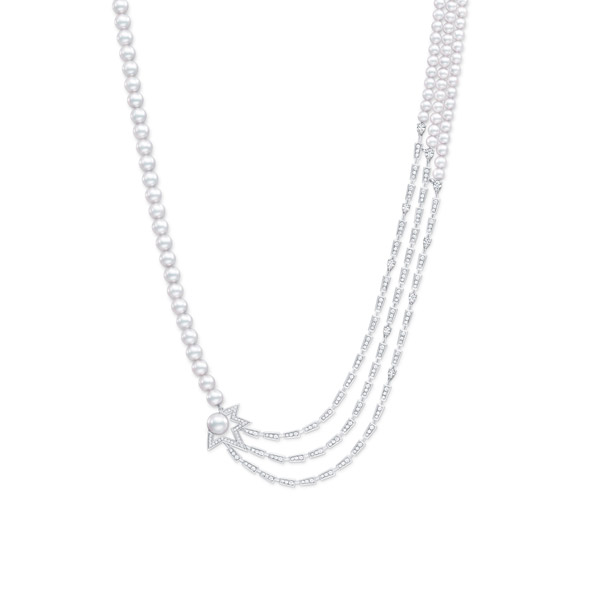 コメット プラス ダイヤモンド パヴェ ネックレス UFN-N1315-18KWG