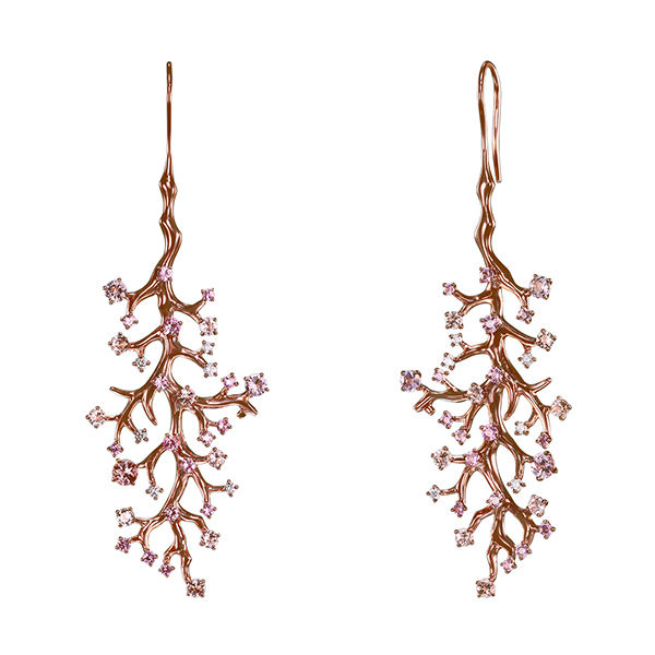 coral Earrings