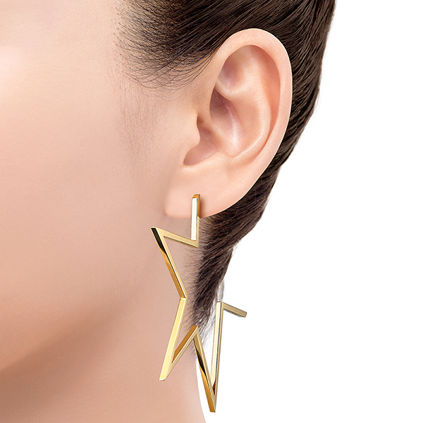 abstract star Earring