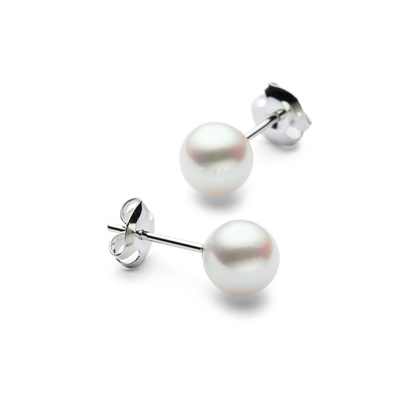 Akoya Pearl Earrings E-P700-18KWG | Akoya Pearl | Pearl Basic 